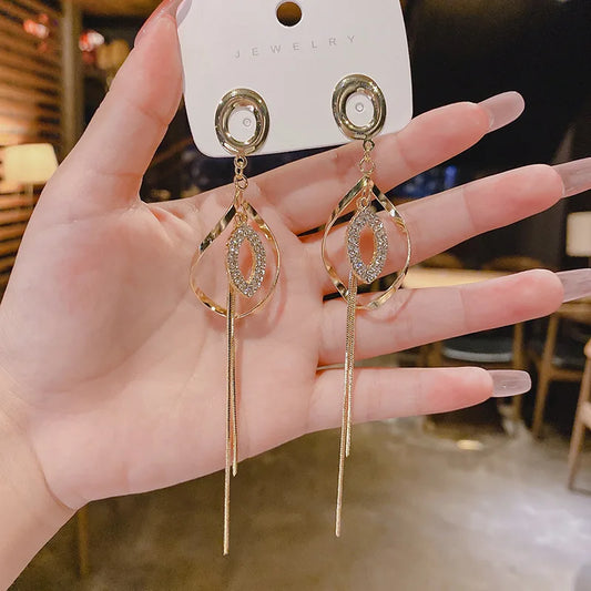 Irregular Square Gold Earrings