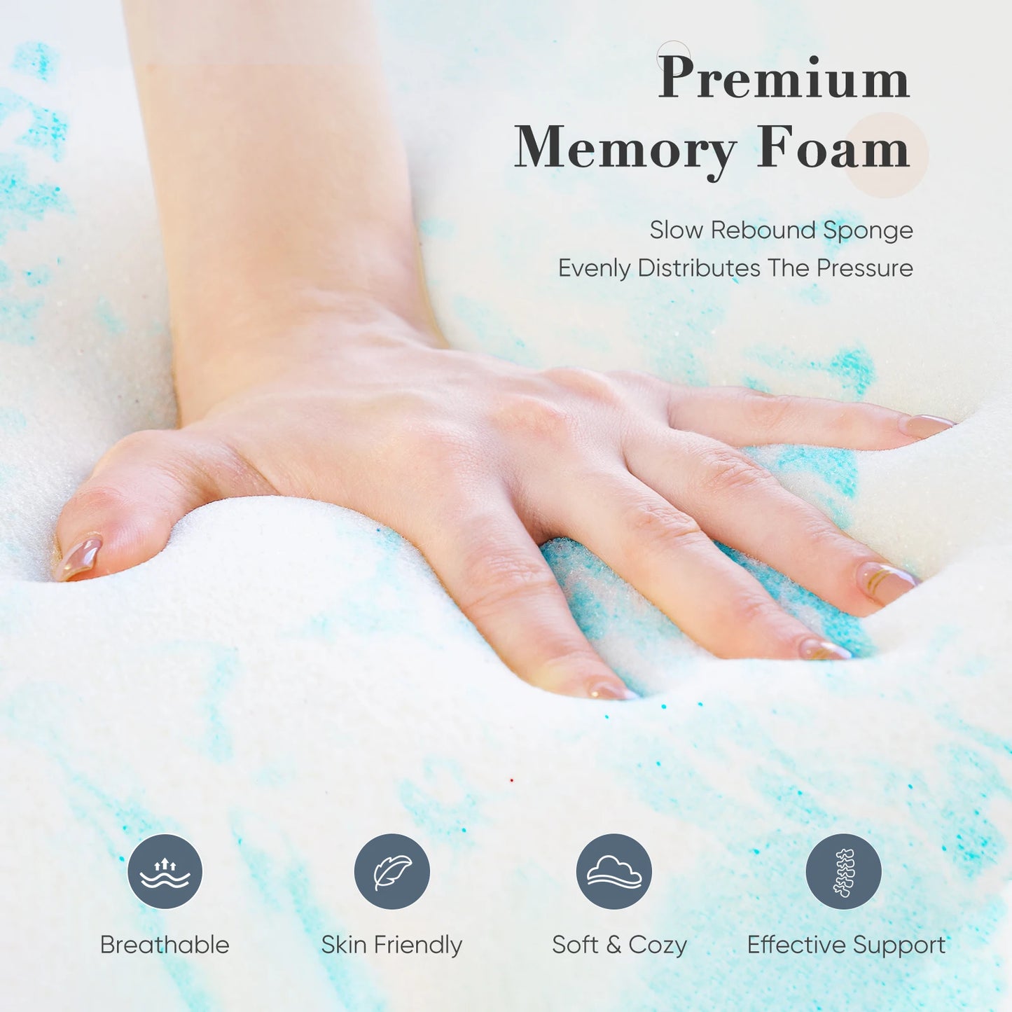 Cooling Gel Memory Foam Topper