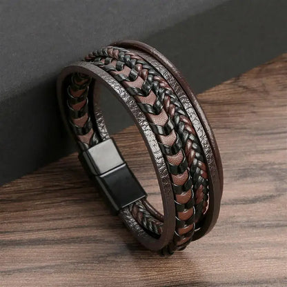 Leather Multi-Layer Bracelet