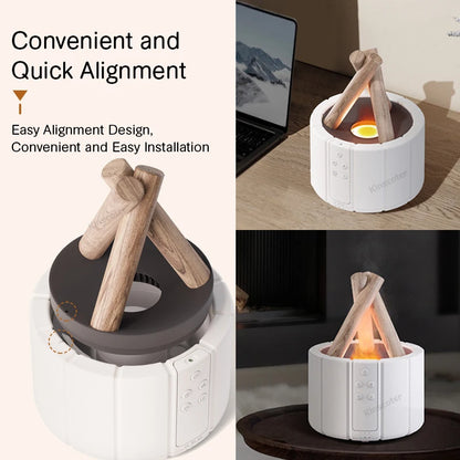 Simulated Flame Aroma Diffuser Humidifier