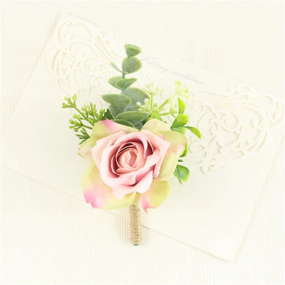 Men's Wedding Corsage Boutonnieres Roses