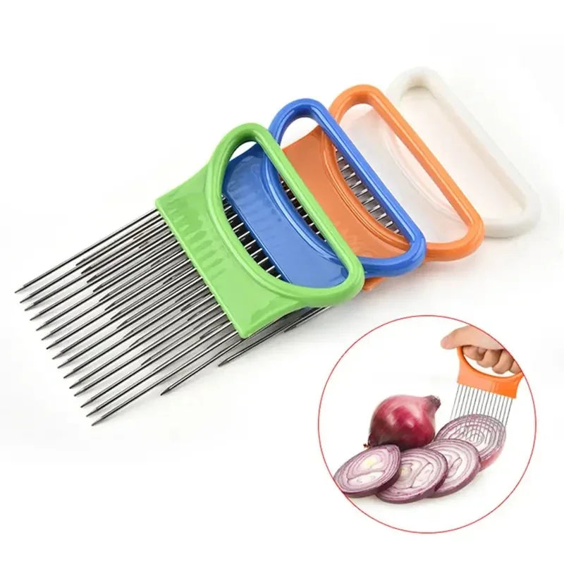 Colorful Stainless Steel Onion Slicer