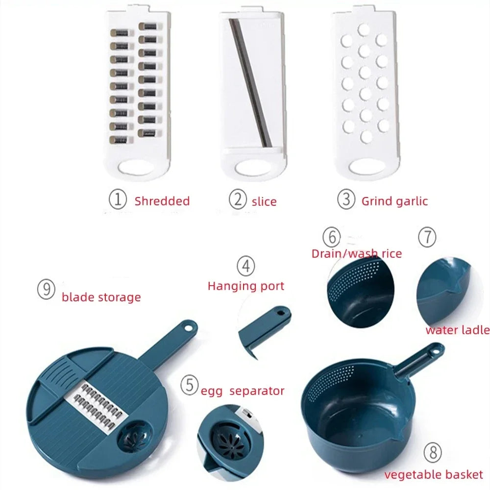 Multifunctional Manual Vegetable Cutter Chopper