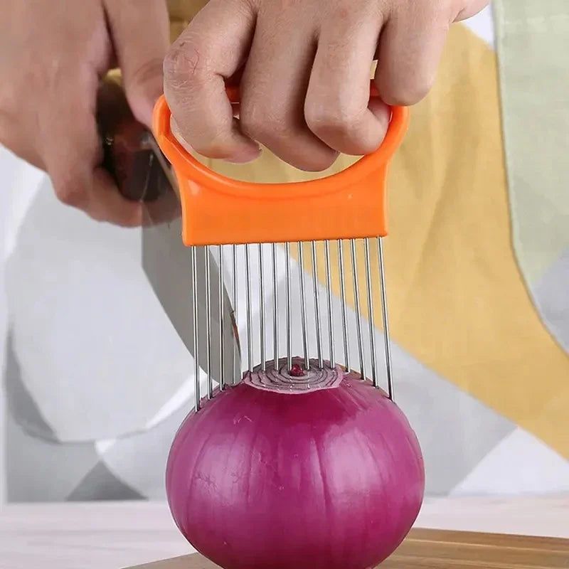 Colorful Stainless Steel Onion Slicer