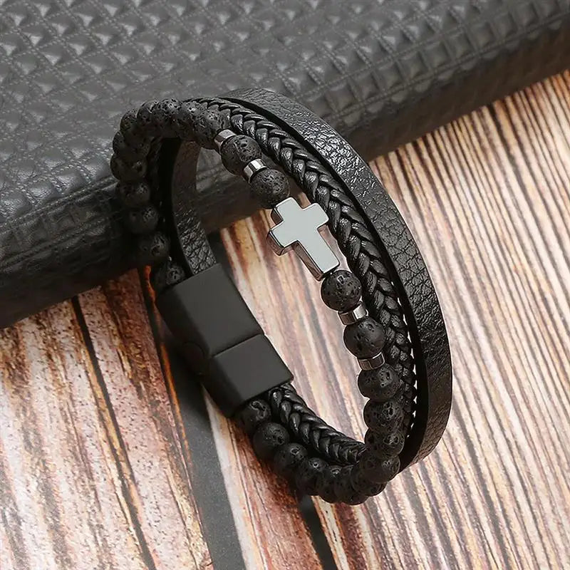 Leather Multi-Layer Bracelet