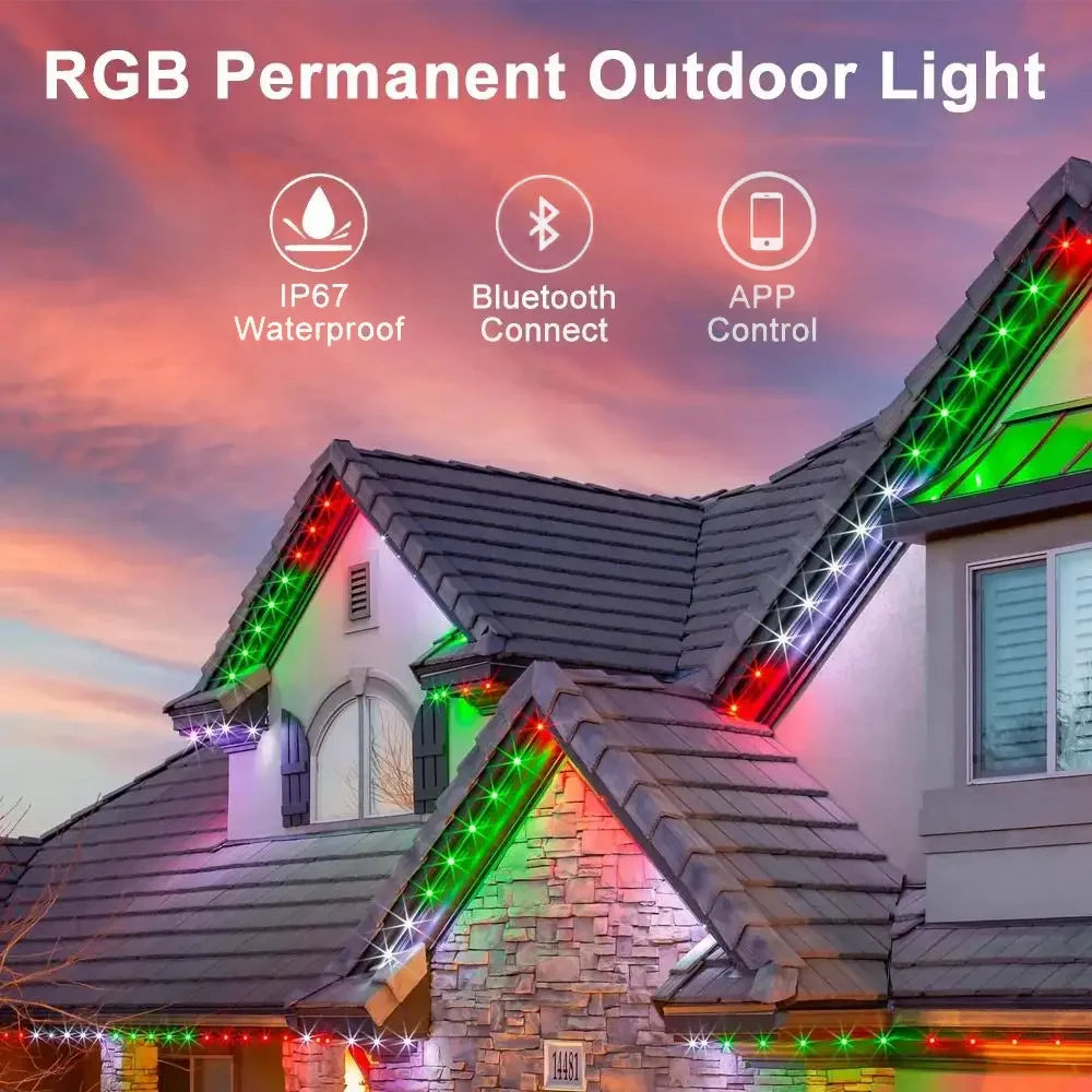 20M RGB Outdoor Bluetooth LED Lights