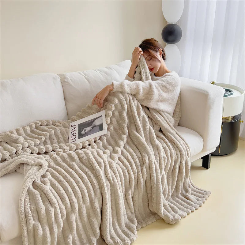 Luxury Rabbit Velvet Winter Blanket