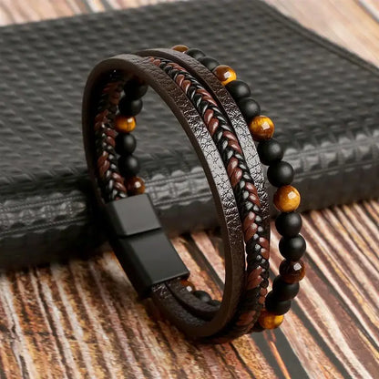 Leather Multi-Layer Bracelet