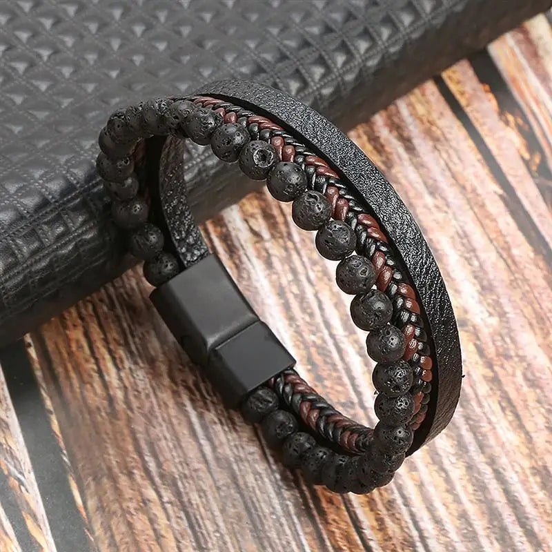 Leather Multi-Layer Bracelet