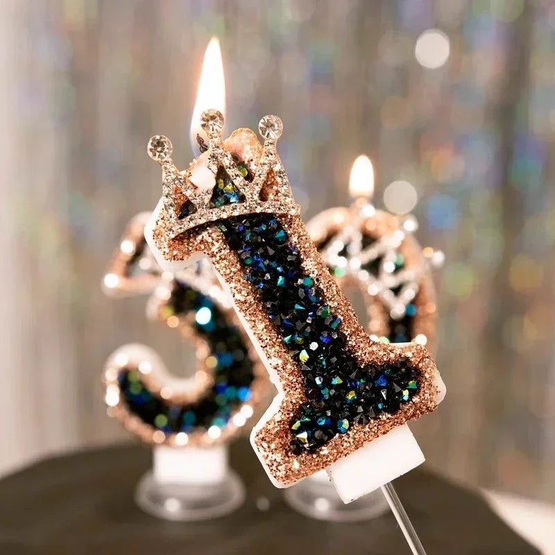 Crown Numbered Candles