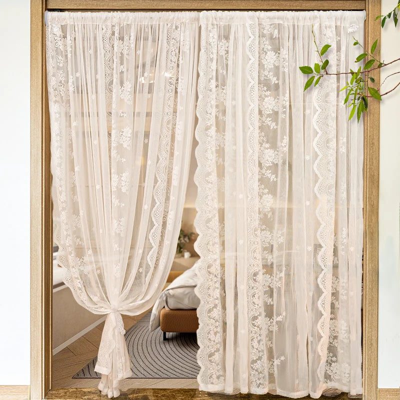 Romantic Lace Rod Pocket Curtain