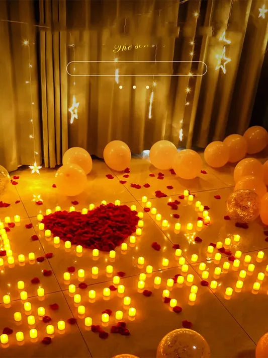 Glow LED Candle Set