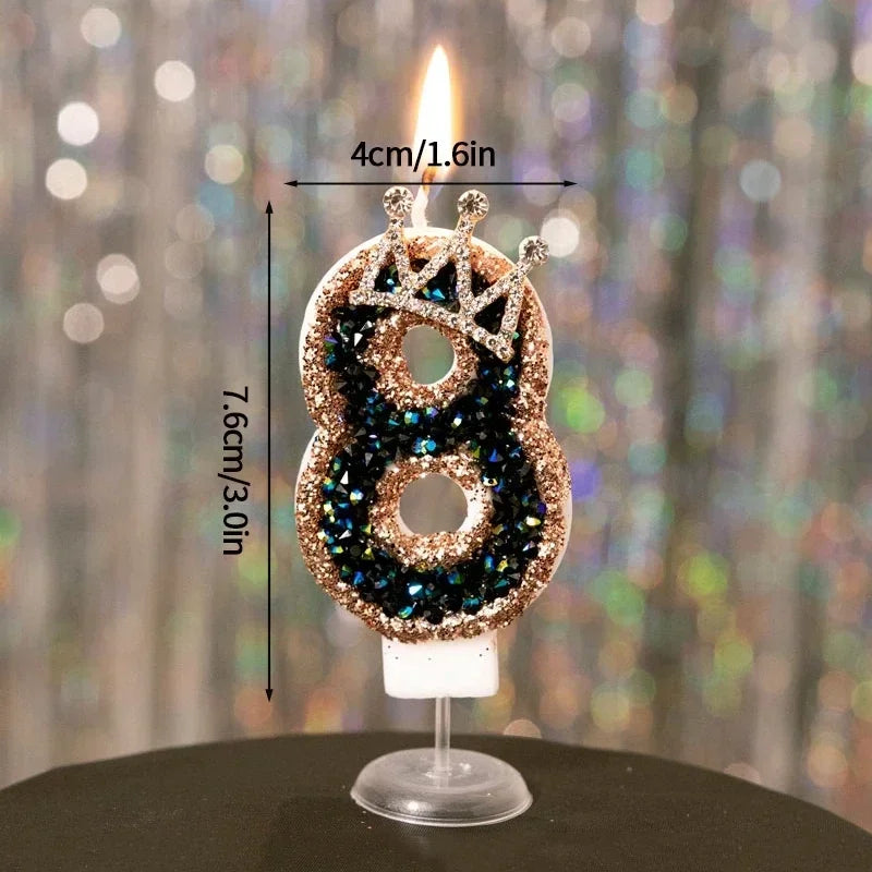 Crown Numbered Candles