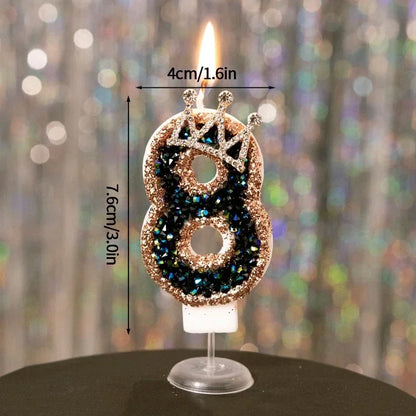 Crown Numbered Candles