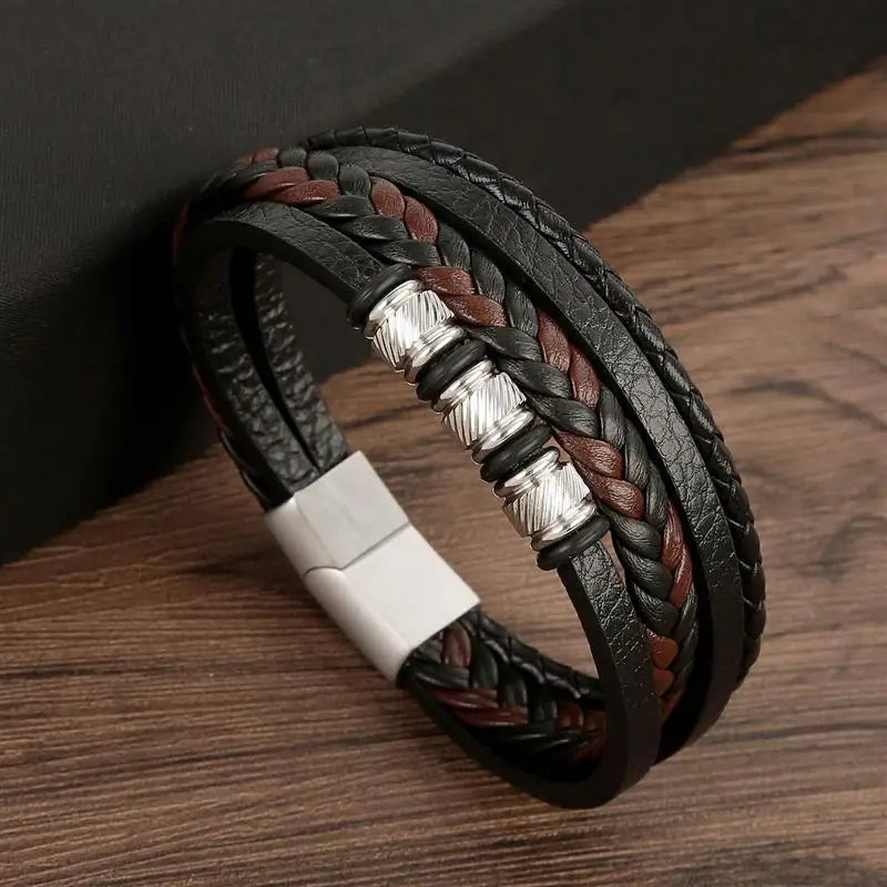 Leather Multi-Layer Bracelet