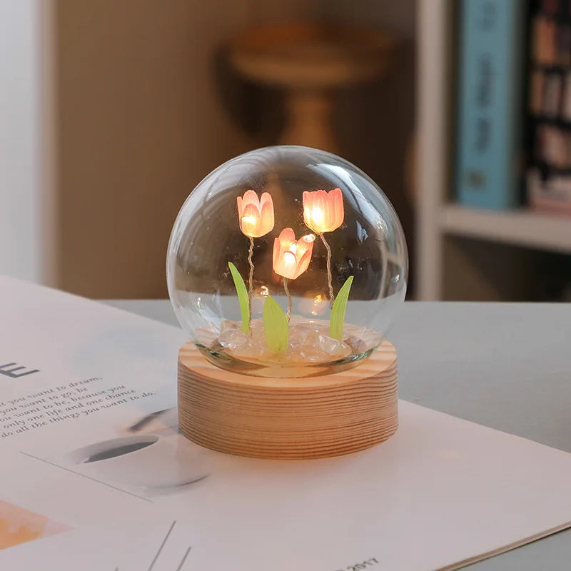 Handmade Mini Tulip Night Light