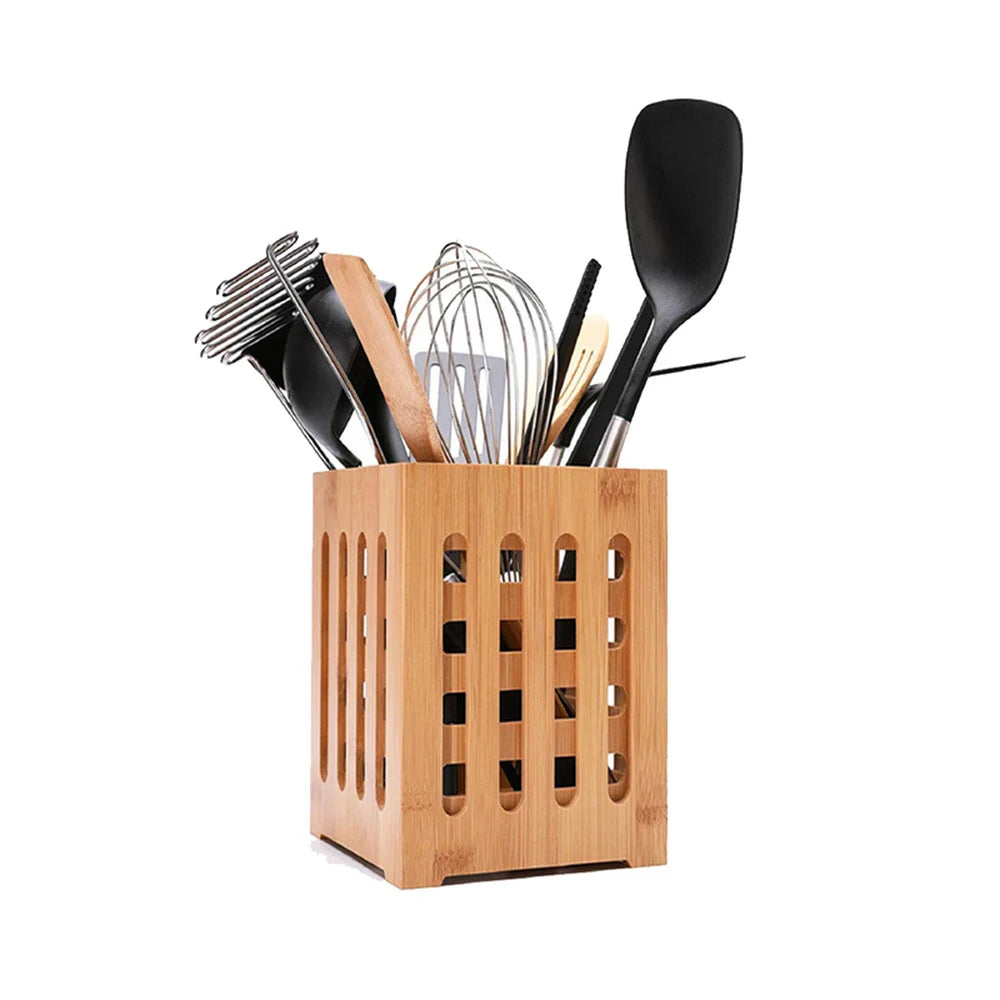 Square Bamboo Kitchen Storage Container