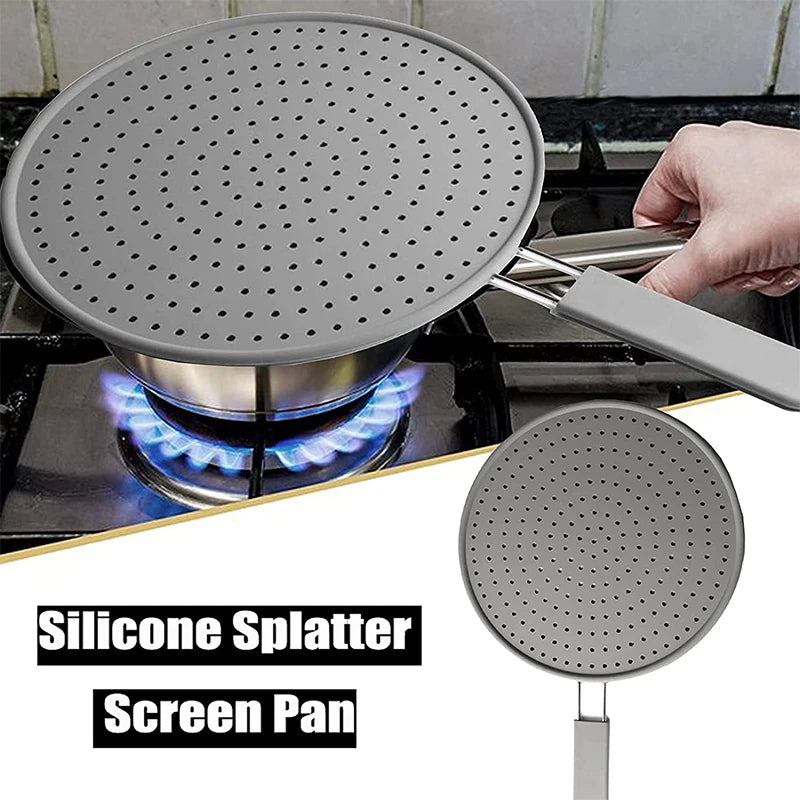 Heat-Resistant Silicone Splatter Screen