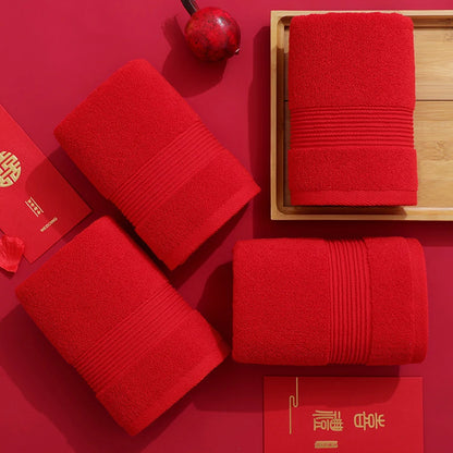 Vibrant Red Everyday Comfort Towels