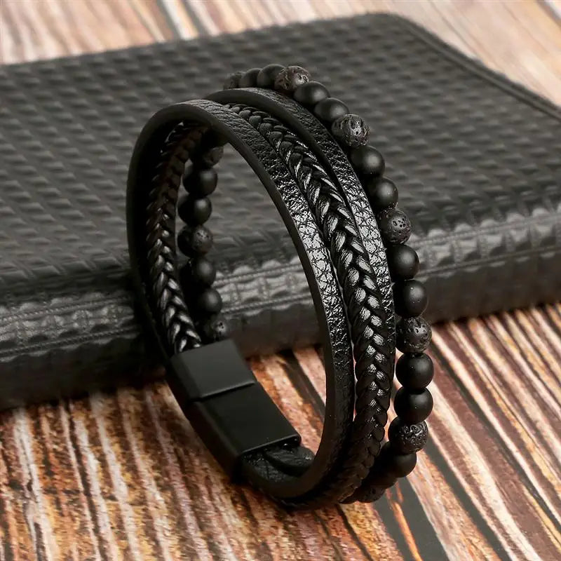 Leather Multi-Layer Bracelet