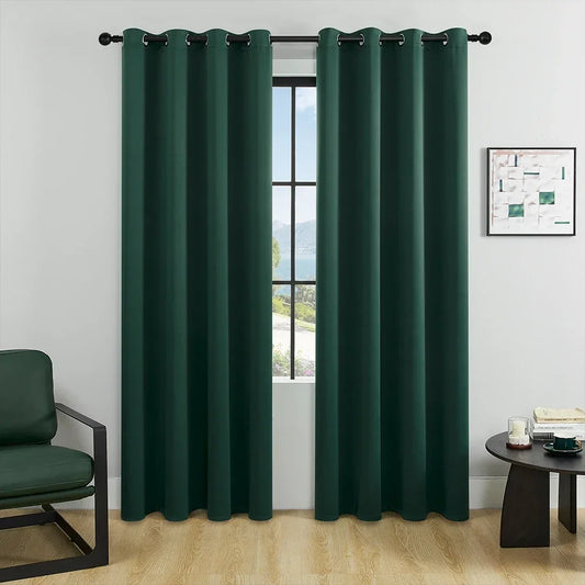 Solid Color Blackout Room Curtains