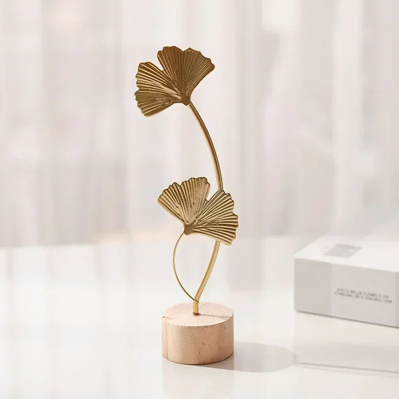 Nordic Style Iron Art Ginkgo Leaf