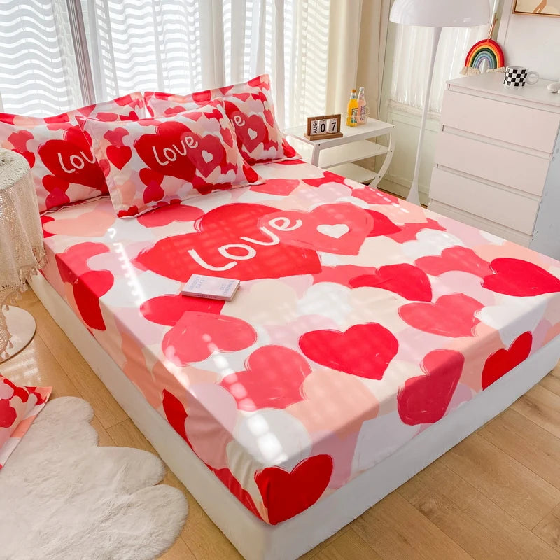 Love-Inspired Fitted Bedding Set