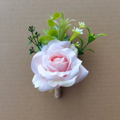 Men's Wedding Corsage Boutonnieres Roses