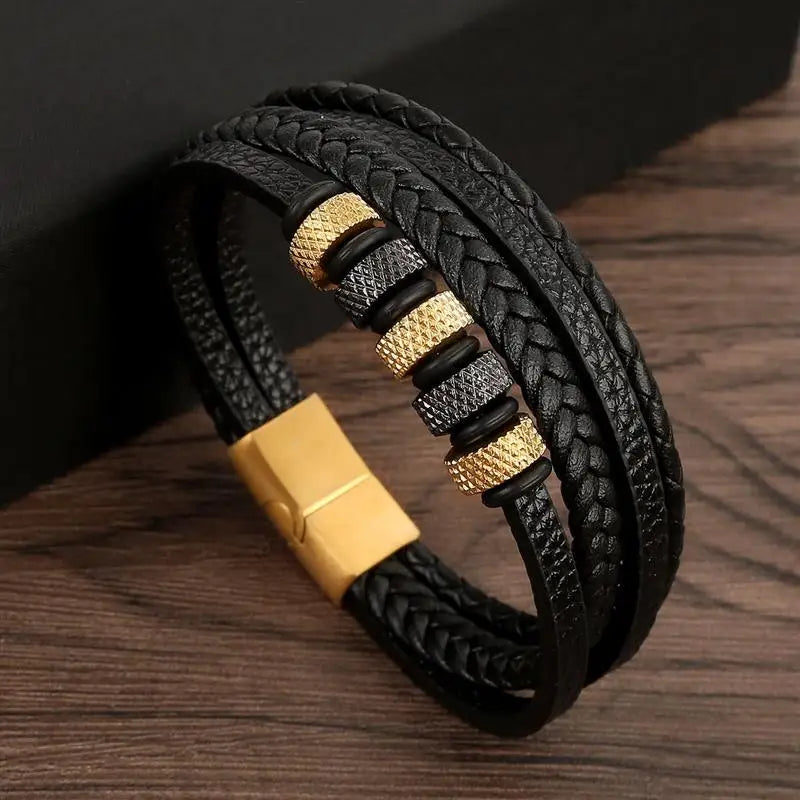 Leather Multi-Layer Bracelet