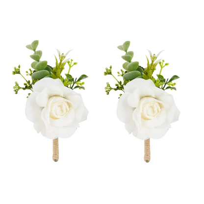 Men's Wedding Corsage Boutonnieres Roses