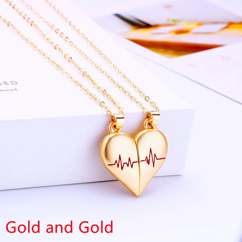 Love Pulse Matching Necklaces