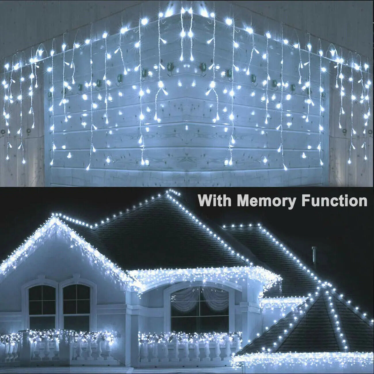 LED Icicle Curtain Lights