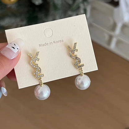 Pearl Bowknot Earrings