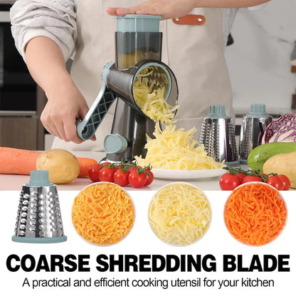 3-in-1 Manual Vegetable Cutter and Slicer