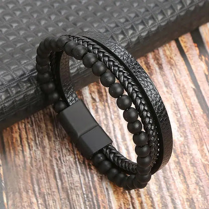 Leather Multi-Layer Bracelet