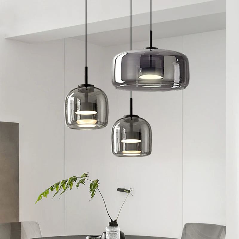 Modern LED Glass Pendant Light