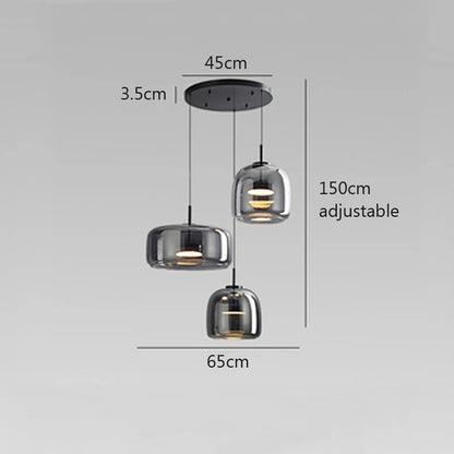 Modern LED Glass Pendant Light