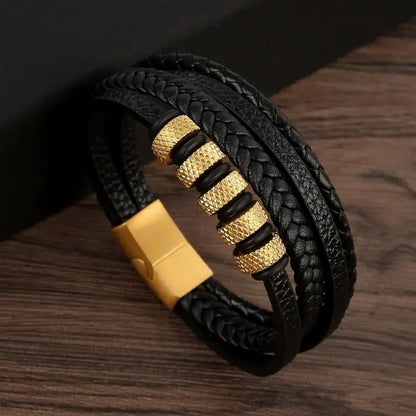 Leather Multi-Layer Bracelet