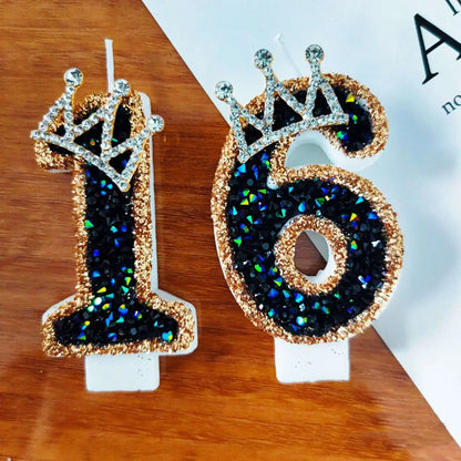 Crown Numbered Candles