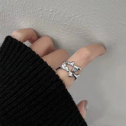 Silver Zirconia Snake Ring