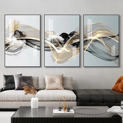 3-Piece Nordic Luxury Wall Art Set