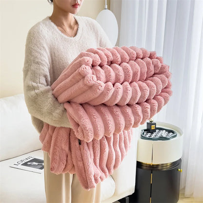 Luxury Rabbit Velvet Winter Blanket