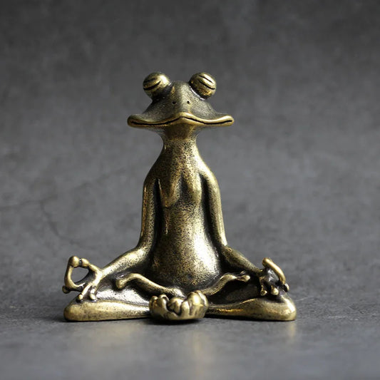 Vintage Brass Frog Incense Burner