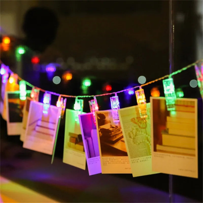 20-LED Garland Photo Clip Lights