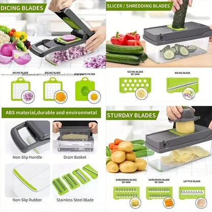 16-Piece Vegetable Chopper and Dicer Set