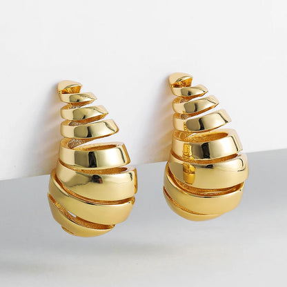 Chunky Gold Drop Earrings