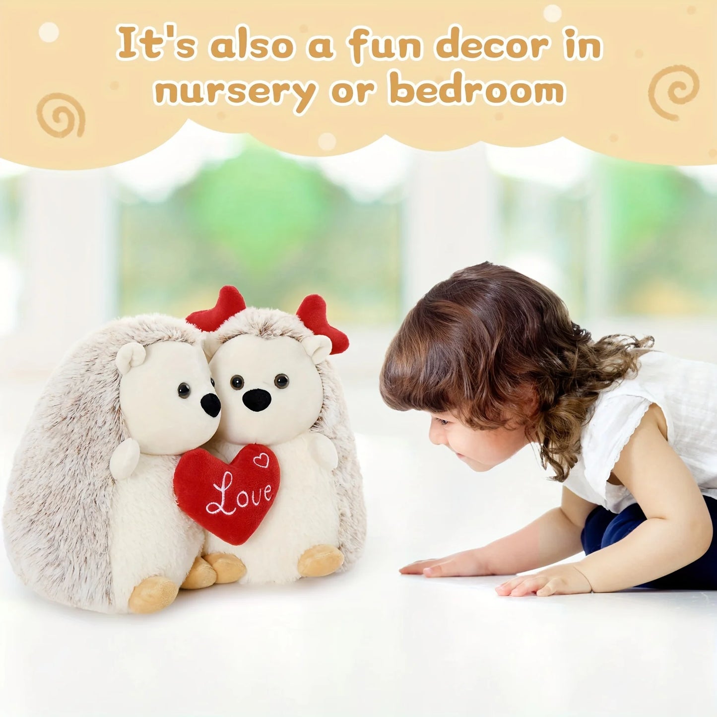 Heart-Eared Hedgehog Plush