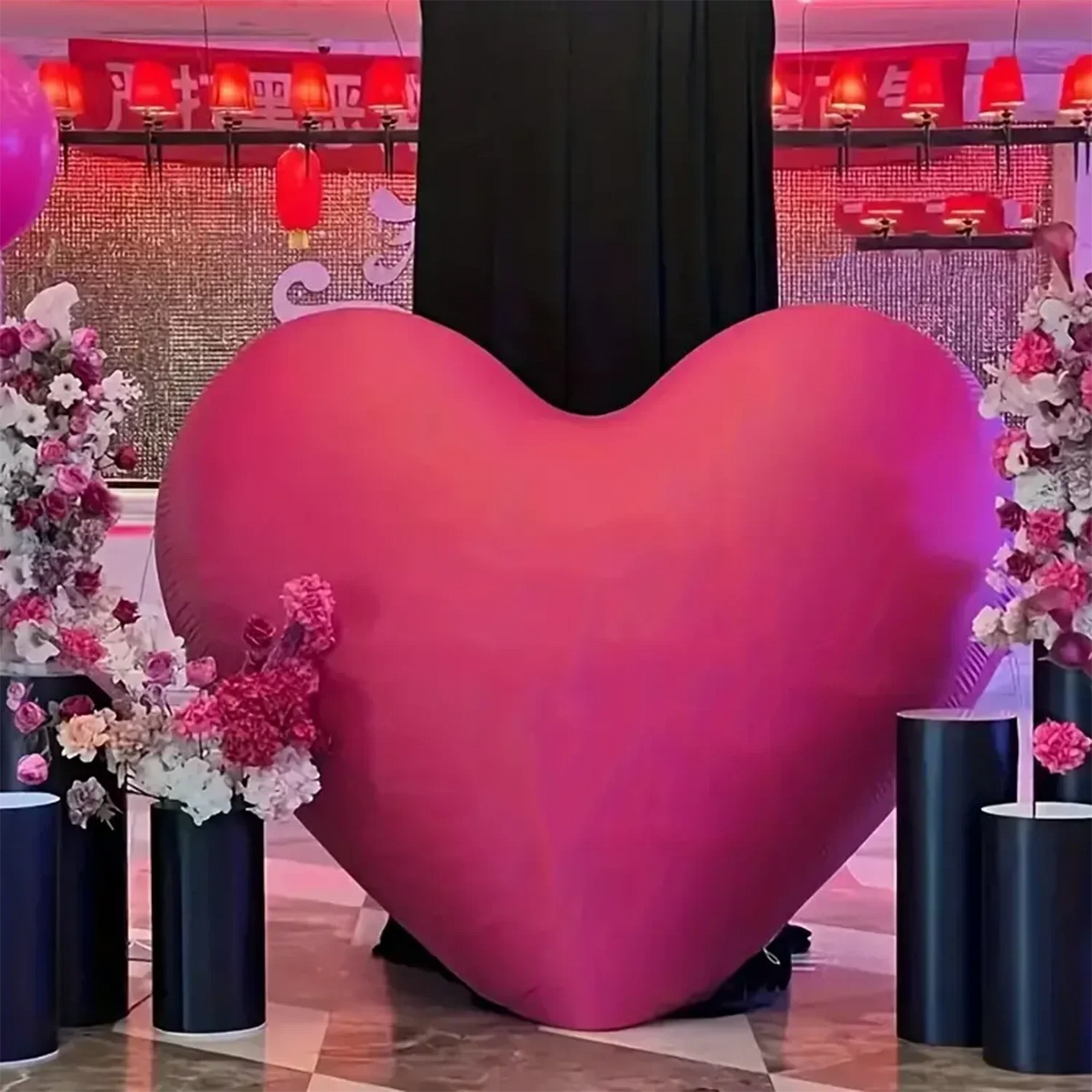 60" Heart-Shaped Foil Balloon