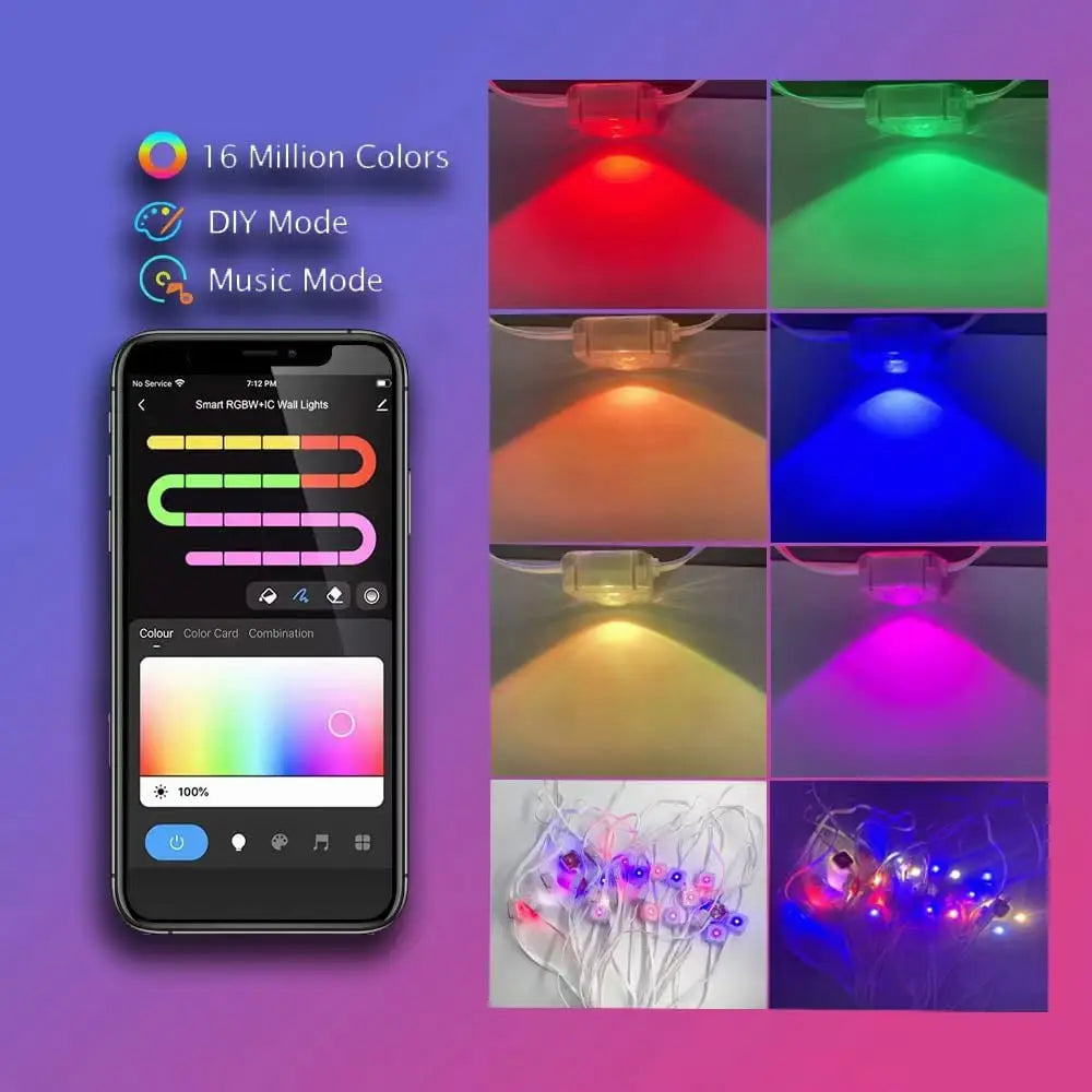 20M RGB Outdoor Bluetooth LED Lights