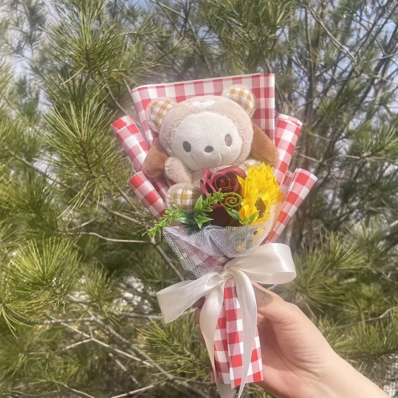 Plush Doll Bouquet Gift Box